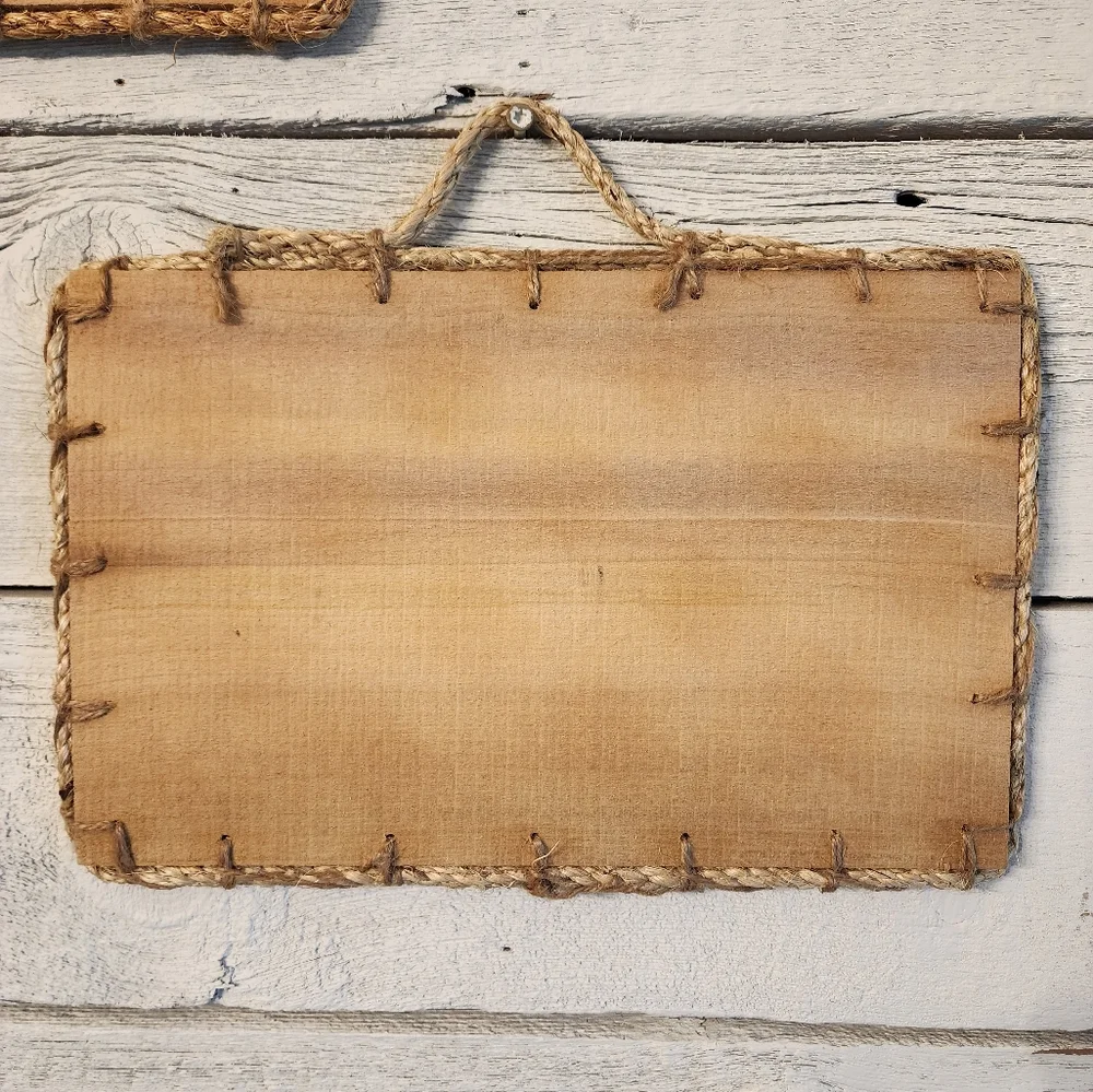 Handpainted farmhouse wood wall hangings